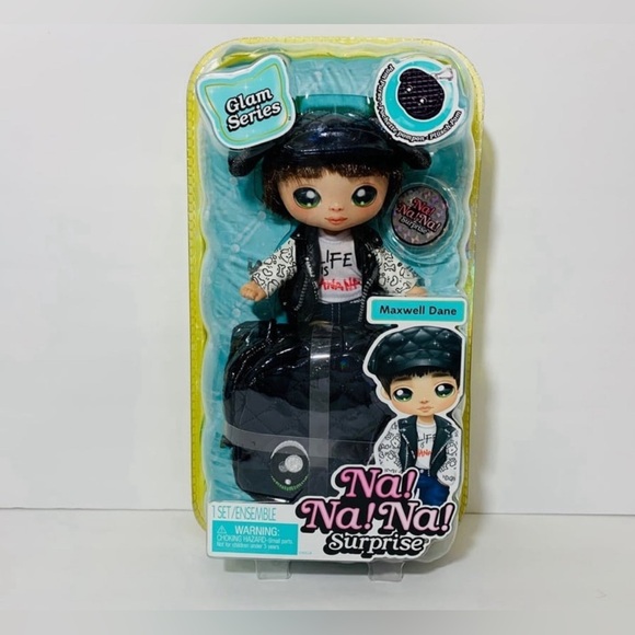 Na Na Na Surprise Glam Series Maxwell Dane Brunette Hair Fashion Doll With Purse - Picture 5 of 6